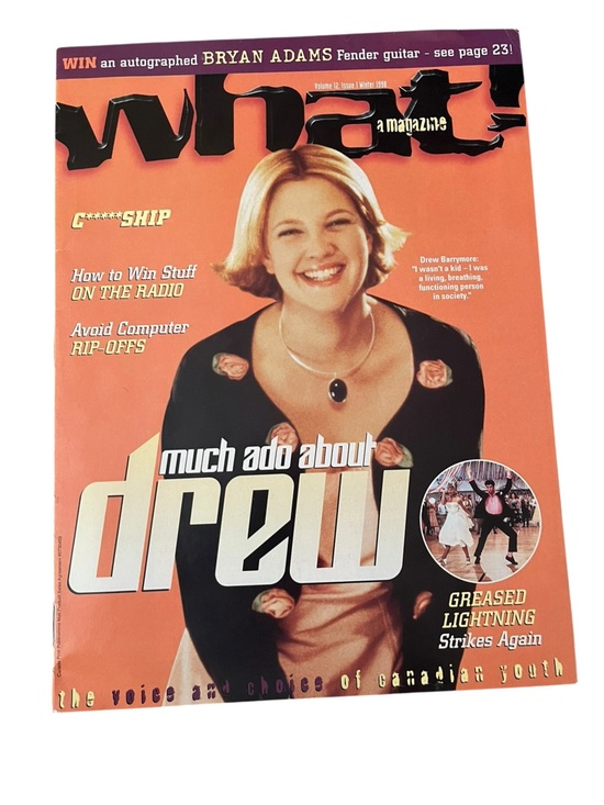 Other - Vintage What! A Magazine Winter 1998 Wedding Singer Drew Barrymore